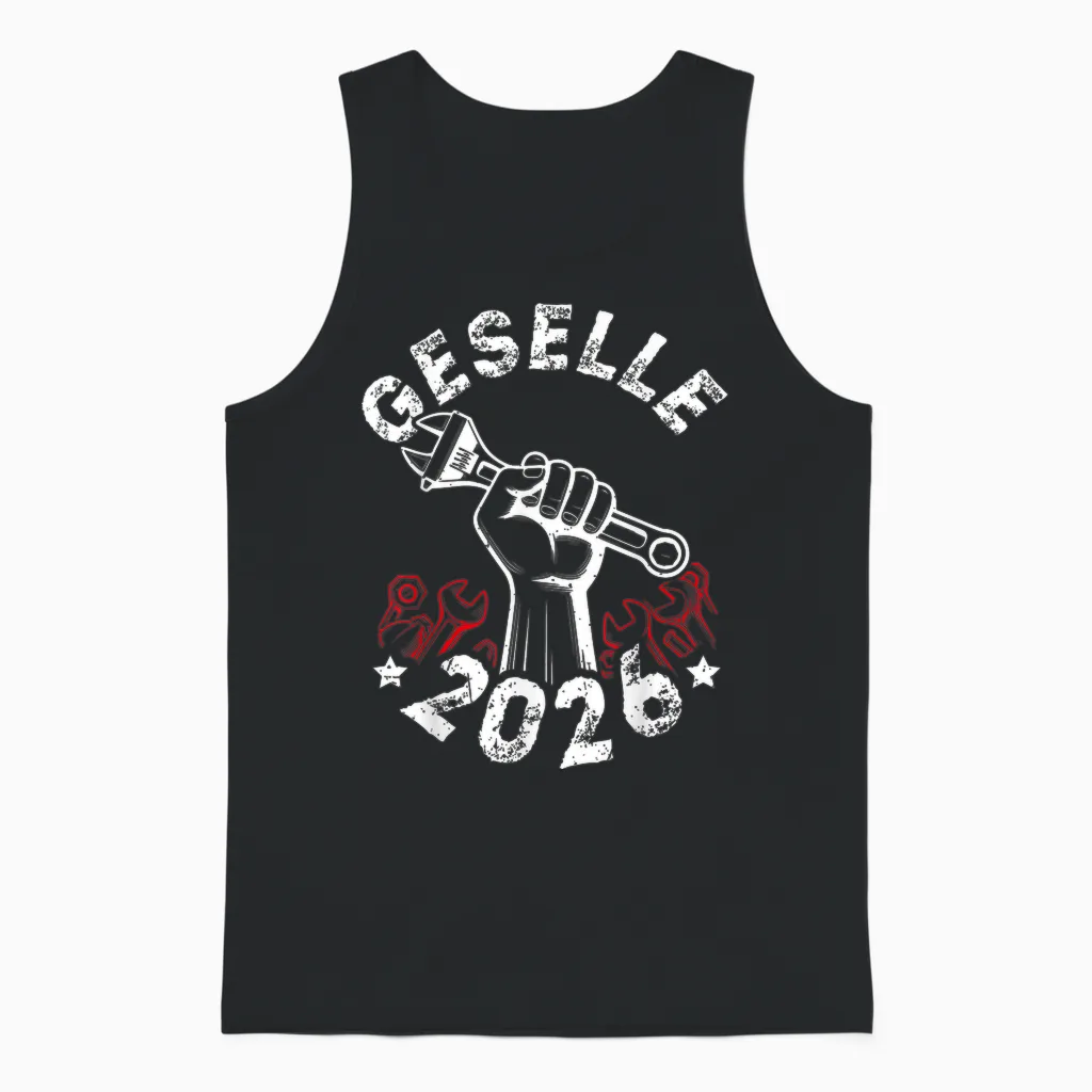 Geselle 2026 Passed Companion Test Unisex Tank Top in Black
