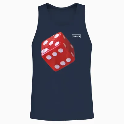 Oasis Amazon Exclusive Be Here Now 97' Dice Unisex Tank Top - Navy