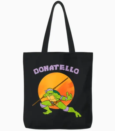 Donatello Standing Ready Tote Bags - Black