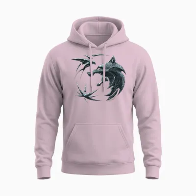 The Witcher Destiny Crest Officially Licensed Unisex Hoodie - Light Pink