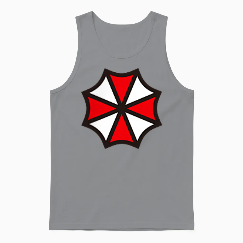 Resident Evil Umbrella Unisex Tank Top in Sport Grey