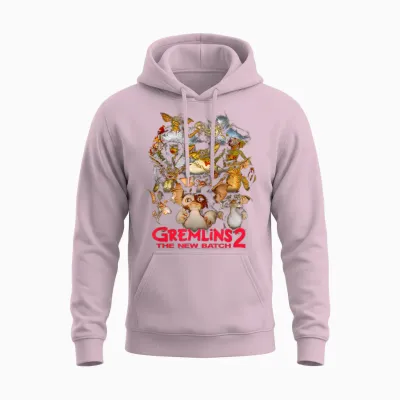 Gremlins 2 Goon Crew T-Shirt, Black Unisex Hoodie - Light Pink