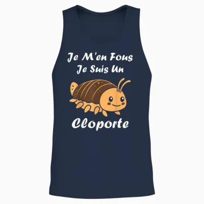 Humour Cloportes Insecte Je M'en Fous Je Suis Un Cloporte Unisex Tank Top - Navy
