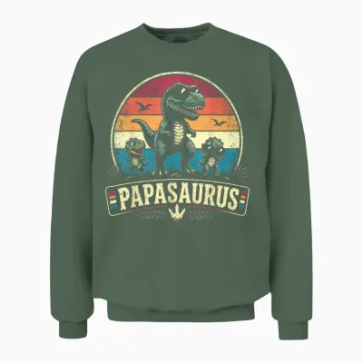 Papa Shirt Lustig Papa Geburtstag Vater Spruch Geschenk Papa Unisex Sweatshirt - Military Green