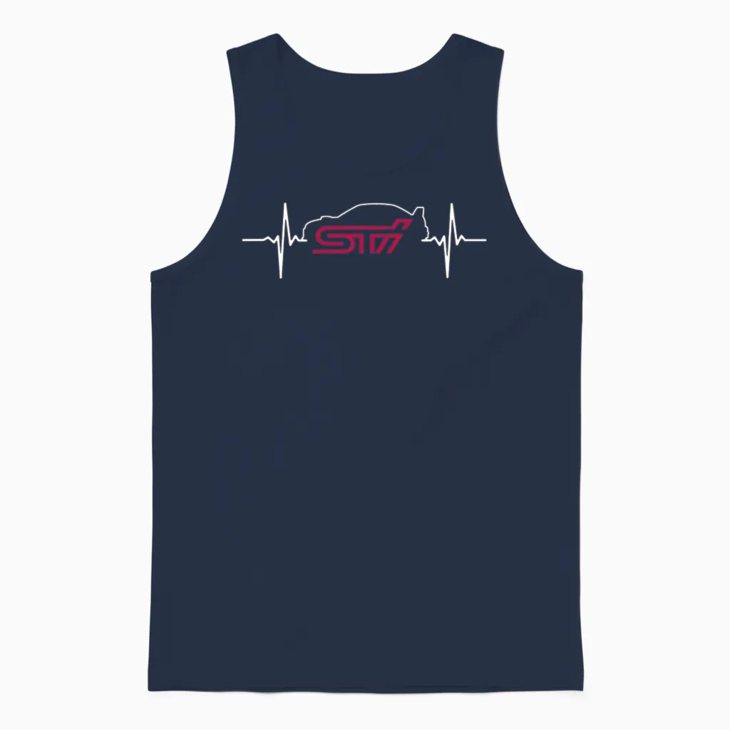 Subaru Impreza Wrx Sti 9 Unisex Tank Top in Navy