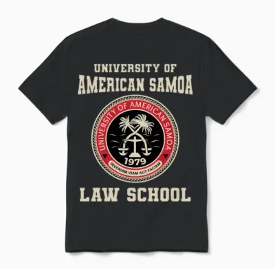 University of American Samoa Law School Unisex T-Shirt - Black
