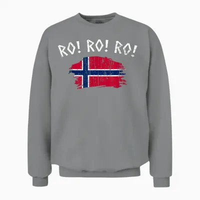 Norway Row Ro Norwegian Flag Men Women Unisex Sweatshirt - Sport Grey