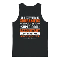 Accountant Gift Funny Appreciation Gift for Accoun Unisex Tank Top - Black – 1
