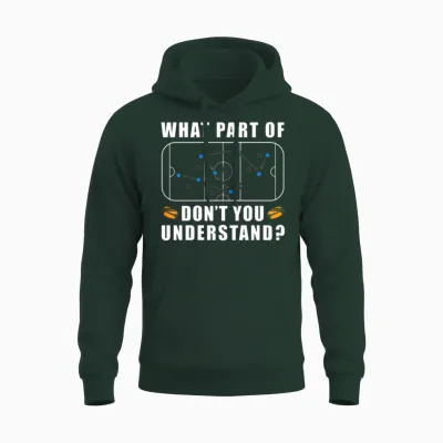 Ice Hockey Strategy Penalty Box Hockey Unisex Hoodie - Forest