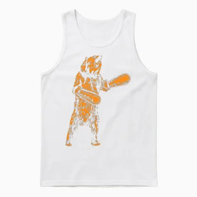 The Right to Bear Chainsaw Arms Unisex Tank Top - White