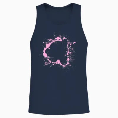 Kirby Splash Unisex Tank Top - Navy