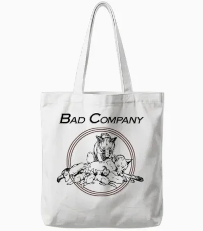 Bad Company Running Mit Den Pack Wolves Tote Bags - White