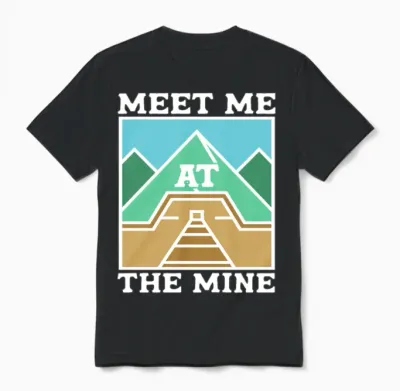 Coal Mining Coal Miner Unisex T-Shirt - Black