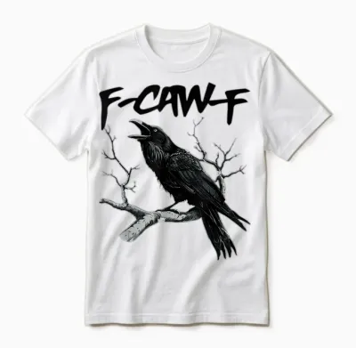 F-Caw-F Unisex T-Shirt - White