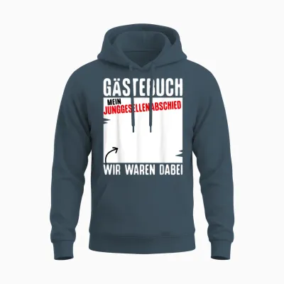 Jga Bräutigam Kostüm Gästebuch Junggesellenabschied Männer Unisex Hoodie - Dark Heather