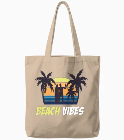 Amazing Beach Retro 1 Tote Bags - Natural
