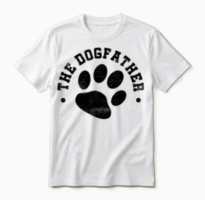 The Dogfather Dog Paw Gift Unisex T-Shirt - White