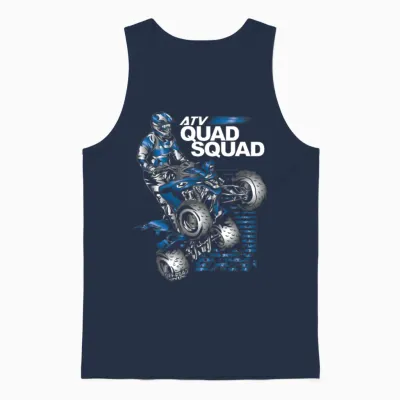 Atv Quad Squad Yamaha Unisex Tank Top - Navy