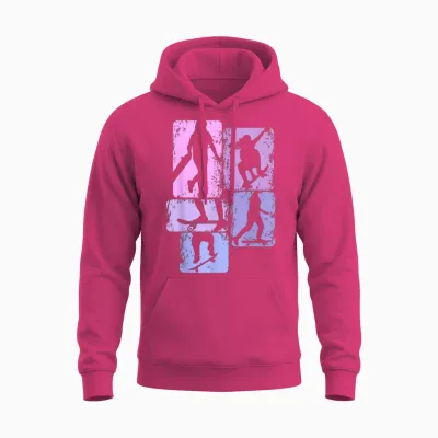 Skateboard Mädchen Skater Girl Skateboard Kinder Unisex Hoodie - Heliconia