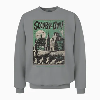 Scooby-Doo Mystery Incorporated Scary House Movie Unisex Sweatshirt - Sport Grey