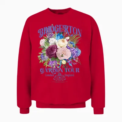 Bridgerton Garden Tour Unisex Sweatshirt - Red