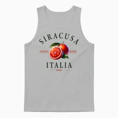 Syracuse Italie Oranges Sanguines Sicile Unisex Tank Top - Ash