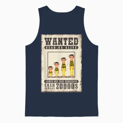 Dalton Wanted Unisex Tank Top - Navy