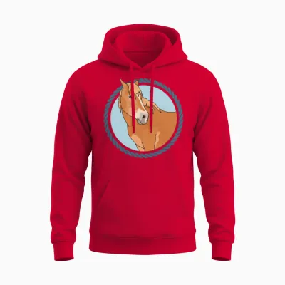 Haflinger Horse Avelignese Horses Unisex Hoodie - Red