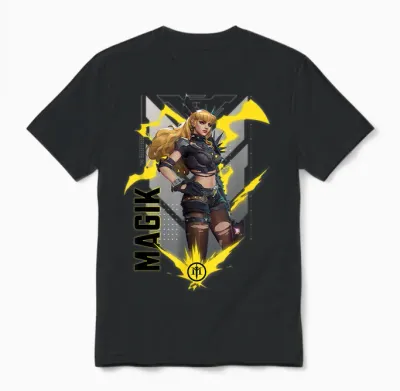 Marvel Rivals Gamerverse Super Hero Pvp Illyana Magik Unisex T-Shirt - Black