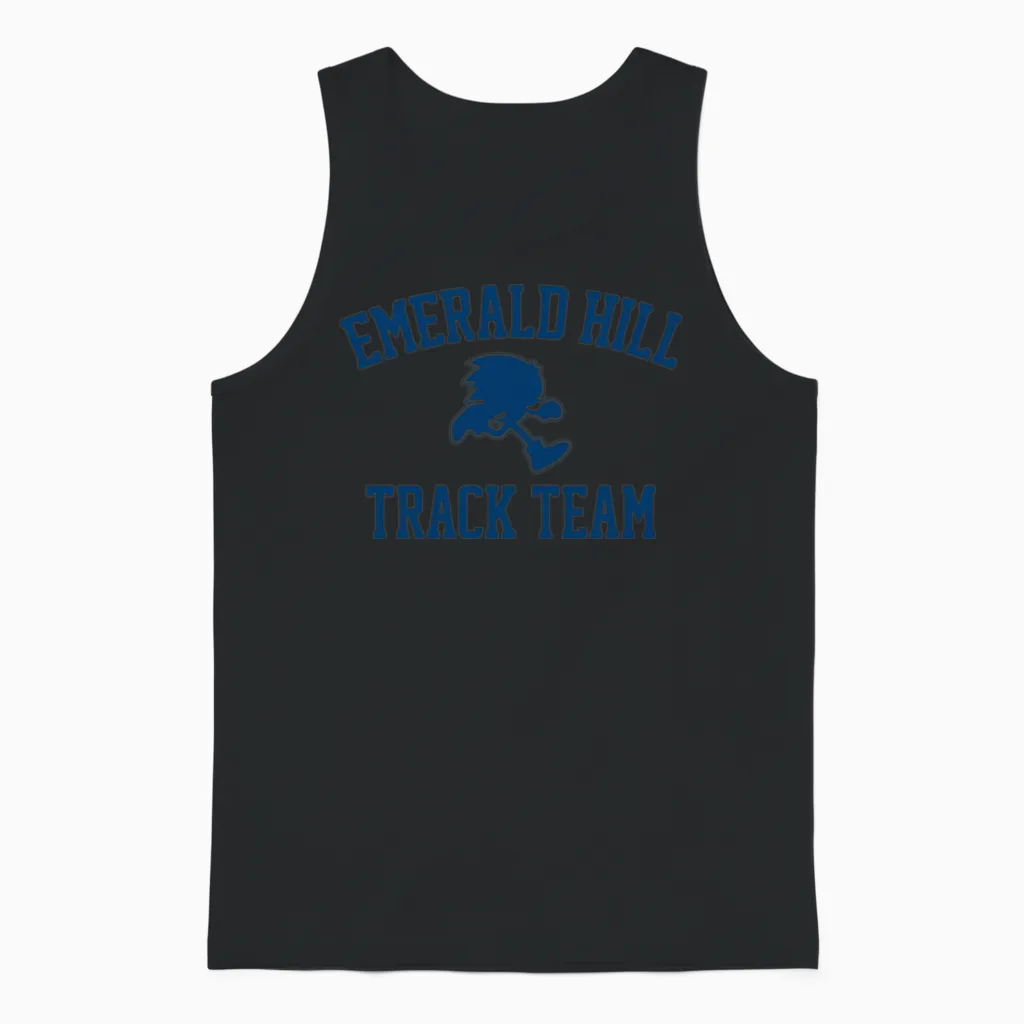 Emerald Hill Track Team Unisex Tank Top in Black