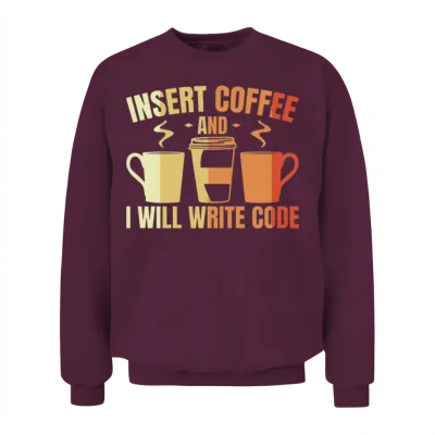 Funny Programmer Unisex Sweatshirt - Maroon