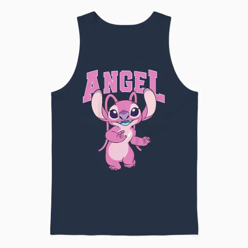 Kids Lilo & Stitch Cool Angel Unisex Tank Top - Navy