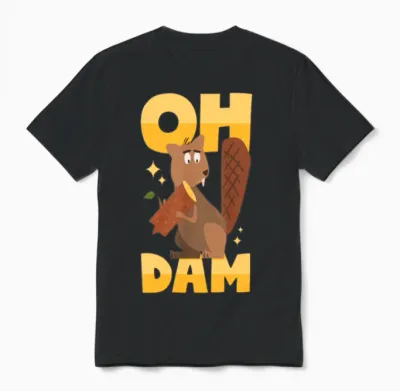 Funny Animal Unisex T-Shirt - Black