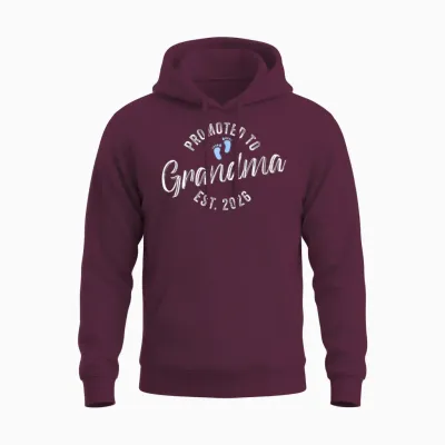 Promoted to Grandma 2026 Unisex Hoodie - Maroon
