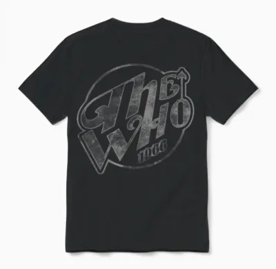 The Who Offizielles Vintage Faded Logo 1966 Unisex T-Shirt - Black