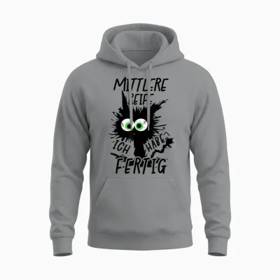 Mittlere Reife Ich Habe Fertig 2026 Mittlere Reife Geschafft Unisex Hoodie - Sport Grey