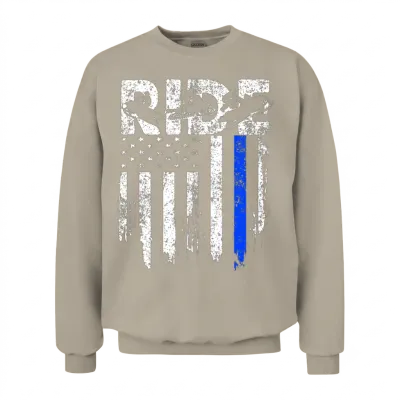 Ride Snowmobile Usa Flag Motor Sled Snowmobiling Unisex Sweatshirt - Sand