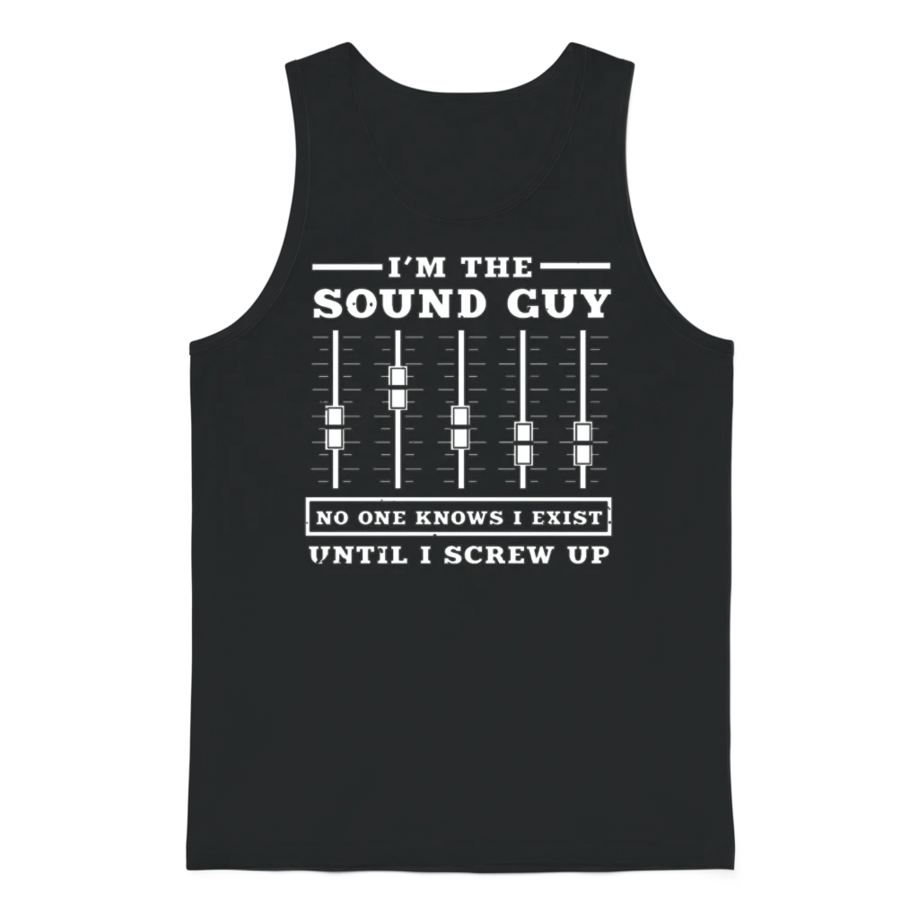 The Sound Guy Unisex Tank Top - Black