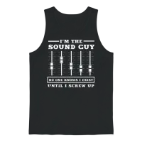 The Sound Guy Unisex Tank Top - Black – 1