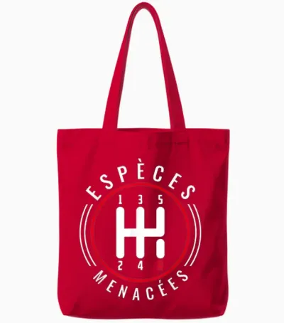 Endangered Species Gift Fans of Bagnoles and Boxes Mecha Tote Bags - Red