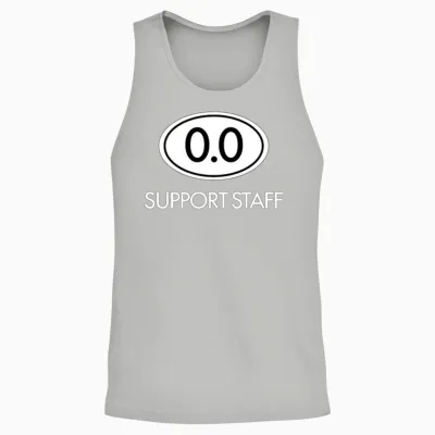 Marathon 0.0 Circle No Thanks Funny Support Staff Unisex Tank Top - Ash