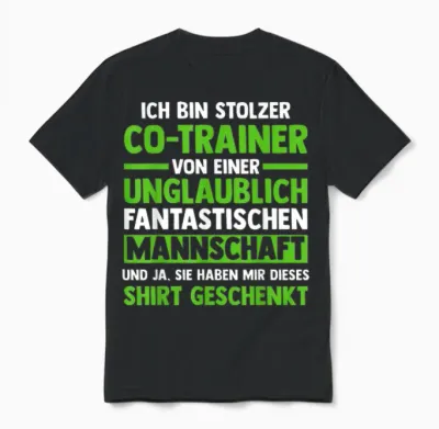 Ich Bin Stolzer Co-Trainer Co-Trainer Sport Unisex T-Shirt - Black