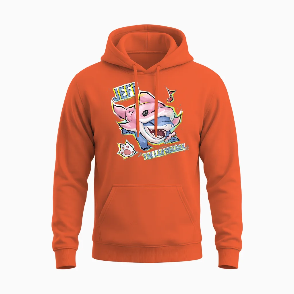 Marvel Rivals Pvp Jeff the Land Shark Incognito Dolphin Skin Unisex Hoodie in Orange