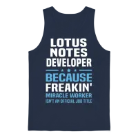 Lotus Notes Developer — Programmers & It Unisex Tank Top - Navy – 1