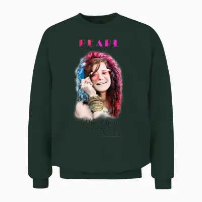 Janis Joplin Es Ist Schwer, Frei Zu Sein Unisex Sweatshirt - Forest