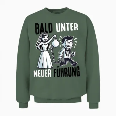 Jga Männer T-Shirt Bräutigam Kostüm Junggesellenabschied Unisex Sweatshirt - Military Green