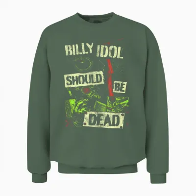 Billy Idol - Documentary Unisex Sweatshirt - Military Green