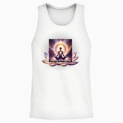 Healing in Progress Unisex Tank Top - White