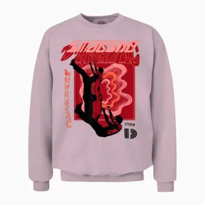 Official Imagine Dragons Exclusive Falling Man Unisex Sweatshirt - Light Pink