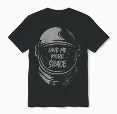 Zitat Astronaut - I Need More Space Unisex T-Shirt - Black